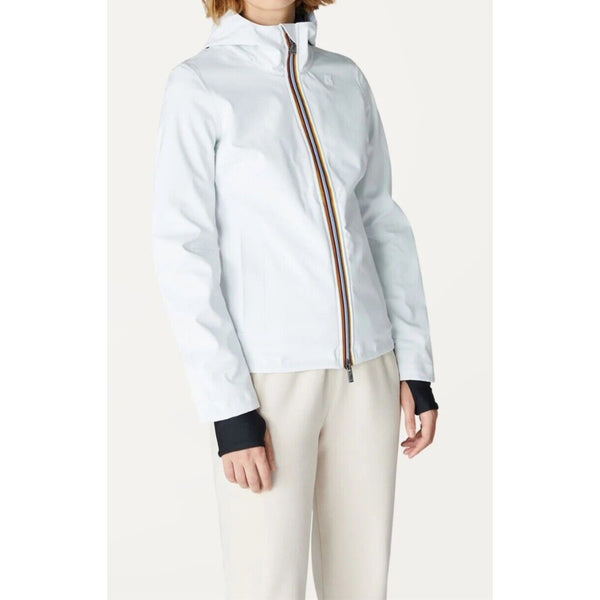 K-Way Women's Jacket Lil Bonded Micro Ripstop K008Jx0 Pink Papyrus Sz. 8 NWT