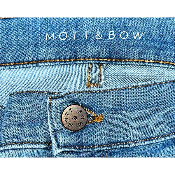 Mott & Bow Jane Mid-Rise Skinny Jeans Women’s 32x28 Light Blue Denim Stretch