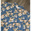 Magellan Shore & Line Fishing Shirt S Blue Fish Floral Short Sleeve NWOT