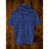 Rhone Luxe Short Sleeve Knit Hoodie XL Indigo Blue Pullover Performance $98 NWOT