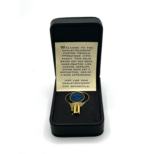 Harley-Davidson CVO Custom Vehicle Operations Solid Brass Key New in Box