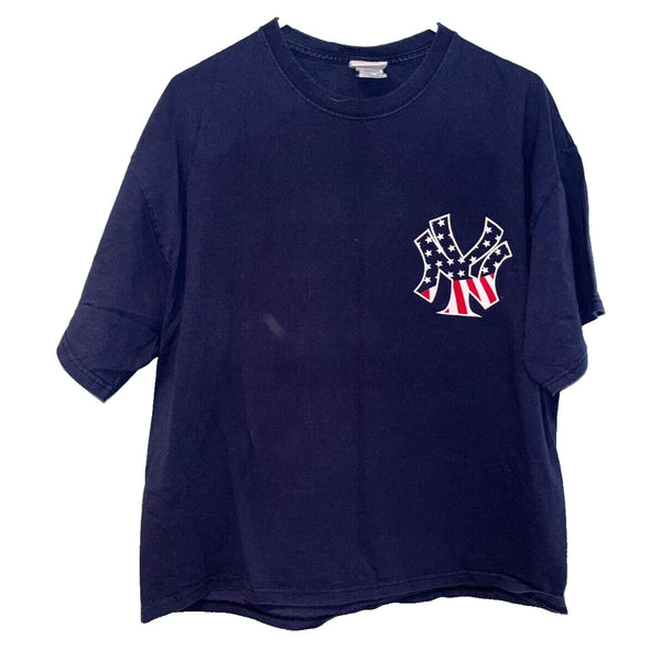 New York Yankees Mark Teixeira Majestic July 4th Red/White/Blue Shirt Sz. XL