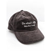 Maine Beer Company Do What's Right Corduroy Hat Cap Adjustable Strapback Gray