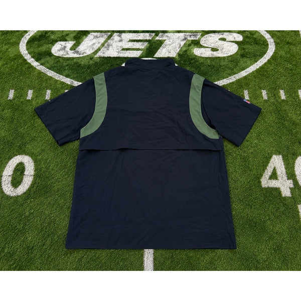 New York Jets NFL Nike On Field Coaches 1/4 Zip Short Sleeve Jacket 2XL NWOT