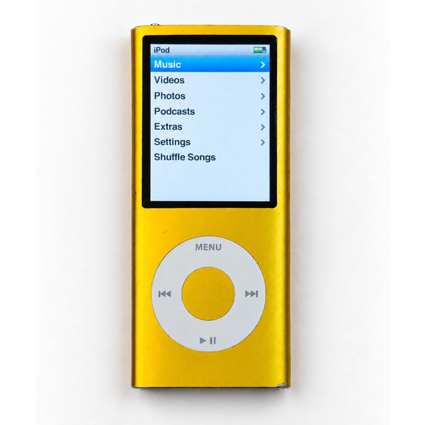 Apple iPod Nano 4th Gen A1285 8GB Yellow MP3 Music Player Vintage