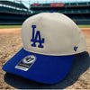 Los Angeles Dodgers 47 Brand Hitch Two Tone Natural Blue Snapback Hat OSFA NWT