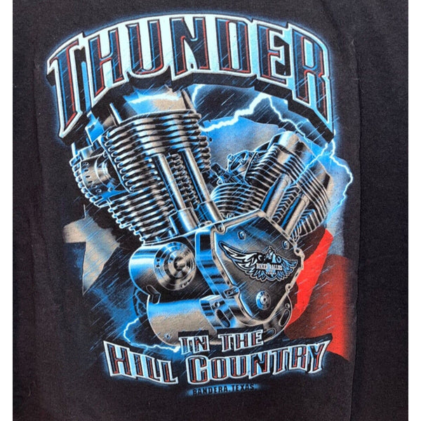 Thunder In The Hill Country Bandara, Texas Biker Rally Sz. XL Lone Star State
