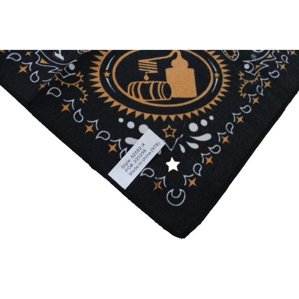 Tito's Handmade Vodka Austin, Texas- Black & Orange Bandana/Scarf/ Handkerchief