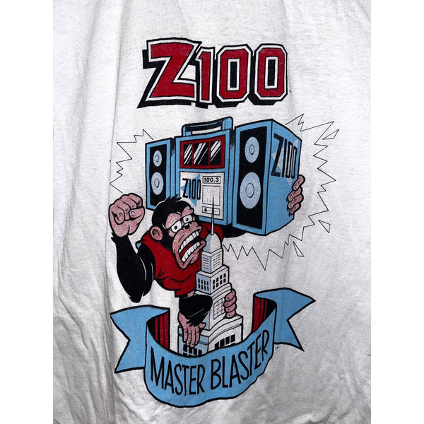 Z100 New York City Master Blaster Dairy Queen Graphic T-Shirt Vintage 80s Sz. M