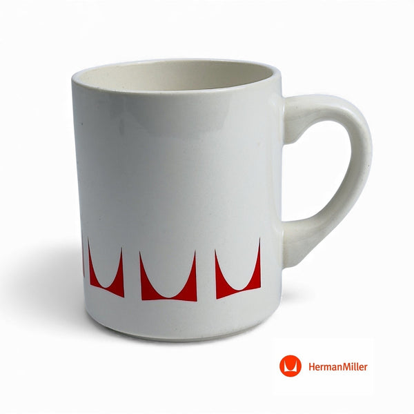 Herman Miller Eames Employee Issued Mug 8oz Red Logo MCM Vintage USA NIB