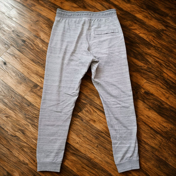 Nike Tech AV15 Joggers Men M Gray Advance Knit Sweatpants Zip Pockets