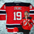 Travis Zajac Signed New Jersey Devils Alt Captain Reebok Jersey Youth L/XL Auto