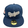 Los Angeles Dodgers Denim 1980 All Star Hat MLB New Era 59FIFTY Fitted Sz. 7 1/2