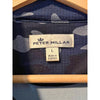 Peter Millar Perth Performance Quarter Zip Montclair Golf Club Blue Camo Size L