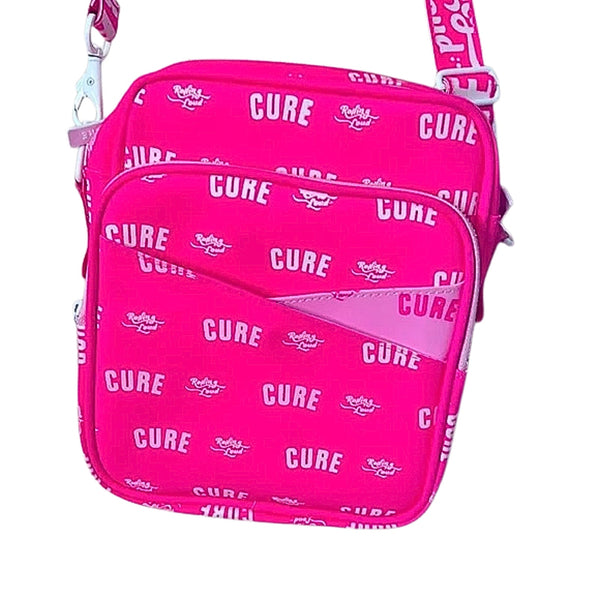 CURE x Rolling Loud Hot Pink 3M Reflective Messenger Bag NIB RARE