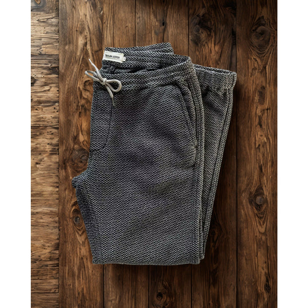 Taylor Stitch The Apres Pant Jogger Charcoal Sashiko Men’s M EUC Organic Cotton