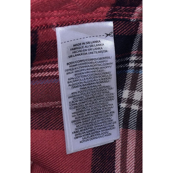 Polo Ralph Lauren Performance Plaid Flannel Shirt 4XLT Big & Tall Suede Elbow