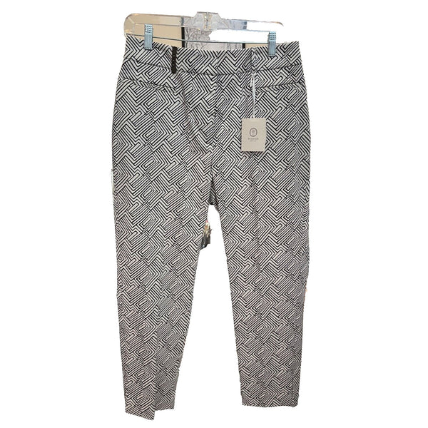 Peserico Graphic-Print Cropped Trousers Size 52 EU 16 US