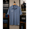 Vuori Strato Tech Polo BodyArmor Powerade Heather Blue Mens Large Performance