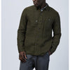 Sage de Cret Linen Wool Winter Overshirt Military Green M Japan NF-1807 Rare