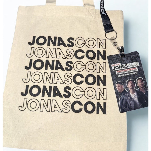 Jonas Brothers Jonas Con Tote Bag Lanyard 2025 NJ Limited Edition Set
