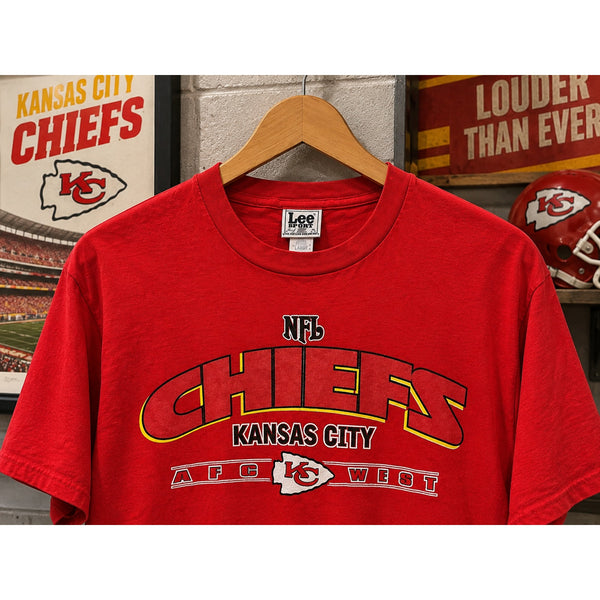 Kansas City Chiefs Vintage 90s Lee Sport NFL AFC West T-Shirt Men's Large Red US