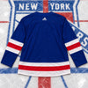 New York Rangers Adidas Primegreen Authentic Home Jersey Blue Blank Sz 54 XL NHL