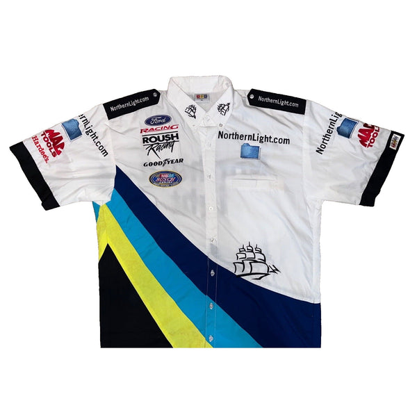 Roush Pit Crew Shirt Jeff Burton NASCAR Northern Light Busch Series Apex Sz. XL