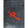 Rocawear Jeans 48x32 Vintage Deadstock Classic Fit R Flap Raw Black Red NWT