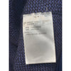 Ermenegildo Zegna Cashmere 1/4 Zip Sweater Navy Blue L 52 Made in Italy (Flaw)