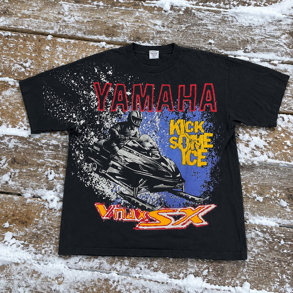 Yamaha VMAX SX Snowmobile T Shirt XL Murina USA Black 90s Graphic Tee Vintage