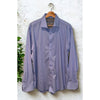 Twillory Shirt Mens 17-34/35 Blue Check Tailored Fit Dress Performance EUC