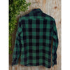 Schott Bros NYC Buffalo Check Flannel Shirt Men's M Green Black Cotton Workwear