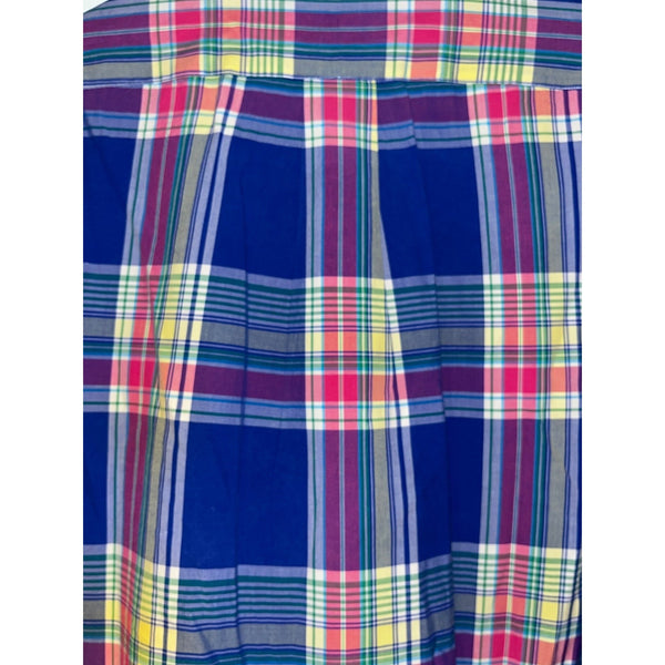 Polo Ralph Lauren Classic Fit Flannel Plaid Workshirt Mens Large L EUC