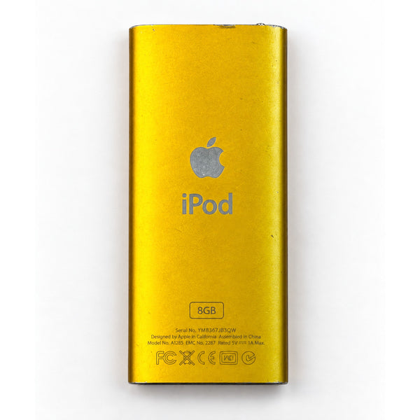 Apple iPod Nano 4th Gen A1285 8GB Yellow MP3 Music Player Vintage
