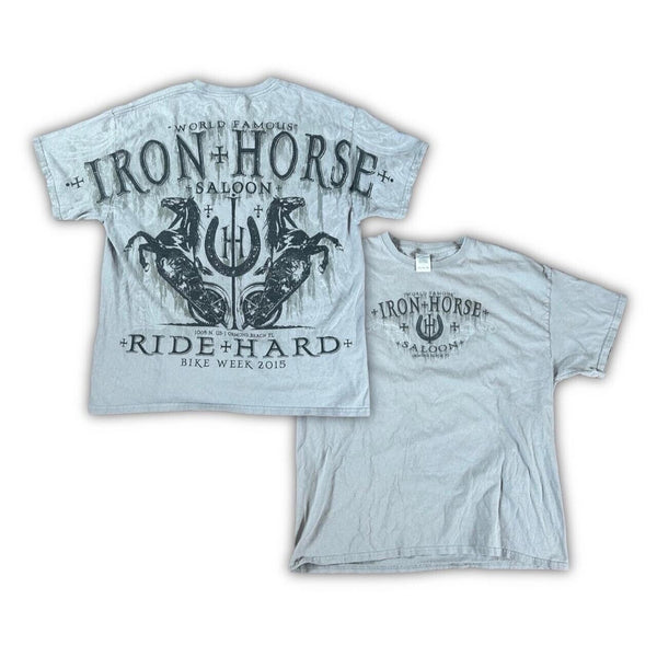 Iron Horse Saloon Bike Week 2015 Ormond Beach Florida T-Shirt Tee Murina Sz. 3XL