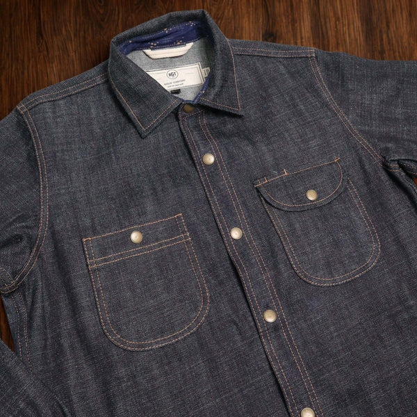 Rogue Territory Cryptic Japanese Selvedge Denim Service Shirt 2XL RGT Rare NWOT