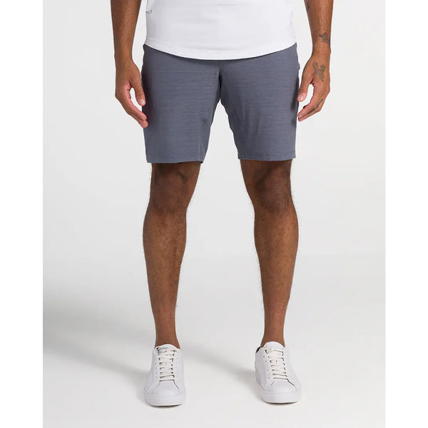 BYLT Kinetic Shorts L Gray Iron Performance Chino 32x9 Zip Pocket NWOT