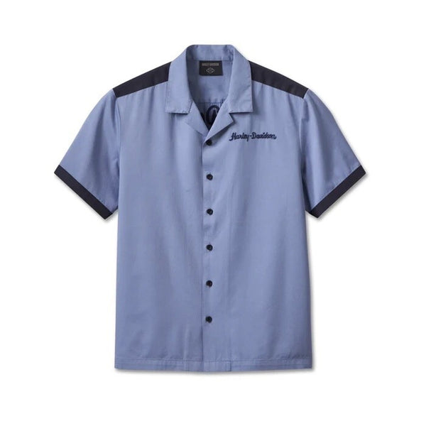 Harley Davidson Club Crew Shirt Colony Blue Embroidered Sz. XL NWT MSRP $90