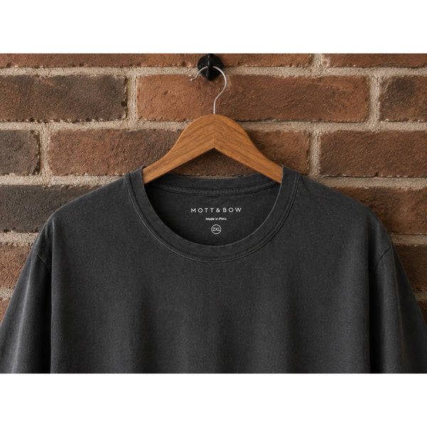 Mott & Bow Driggs Dark Grey Classic Crew T-Shirt Men's 2XL 100% Cotton EUC