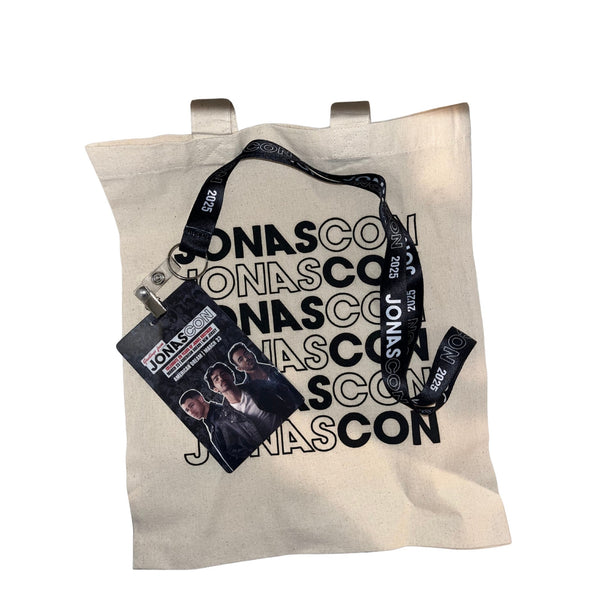 Jonas Brothers “Jonas Con” 3/23/25 NJ Limited Edition Tote Bag & Lanyard