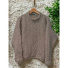 Aran Crafts Irish Wool Fisherman Sweater L Cable Knit Donegal Vintage