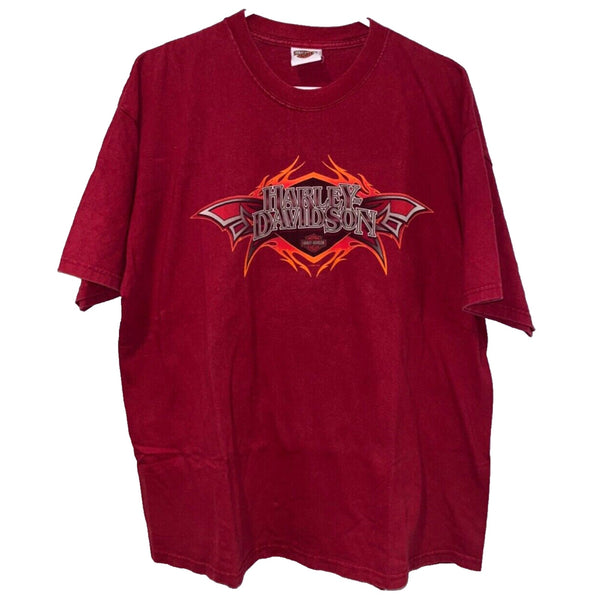 Harley Davidson Richmond Virginia XL No Tag 22x29 Hanes Beefy-T Biker Tee