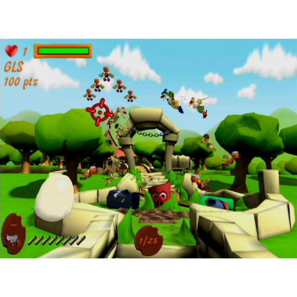 Chicken Blaster (Nintendo Wii, 2009) Video Game w/ Cardboard Sleeve Case TESTED