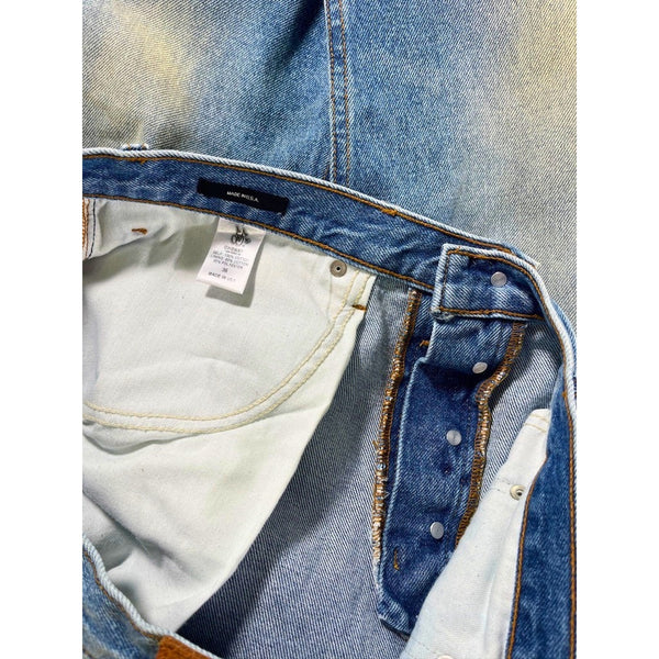 Cherry LA Straight Leg 5 Pocket Denim Indigo Jeans 36x31 Made In USA MSRP $258