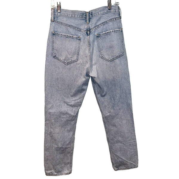 AGOLDE Riley High Rise Straight Cropped Jeans Shatter Wash Sz. 28X26 $188 NWOT