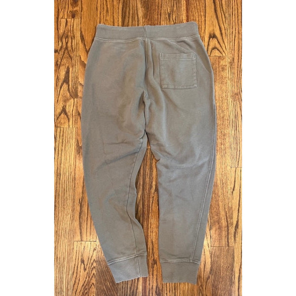 AllSaints Raven Sweatpants Mens Large Taupe Joggers Organic Cotton Made Turkey