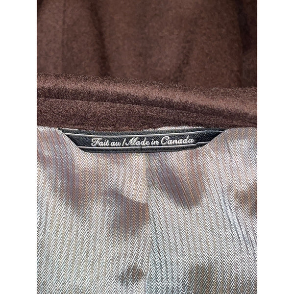 Valenza Loro Piana Cashmere Blazer Men's 44L Brown Sport Coat Made Canada