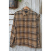 Todd Snyder Plaid Flannel Shirt Mens Medium Brown Button Down Cotton Casual