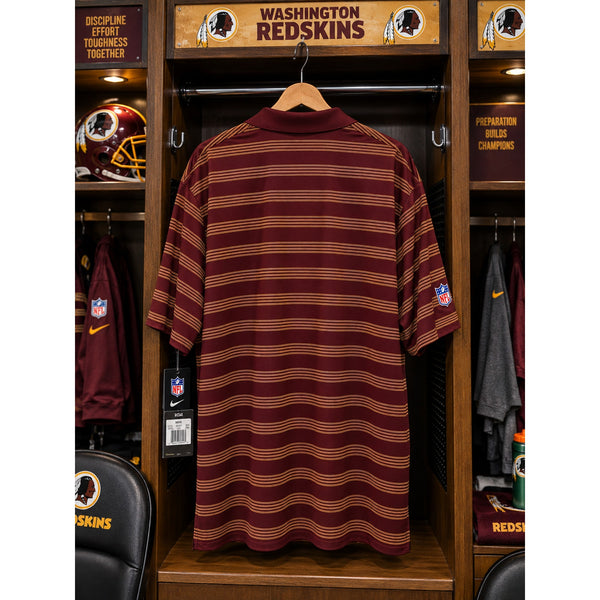 Washington Redskins Nike Dri-FIT NFL On Field Striped Polo Shirt 3XL NWT Rare